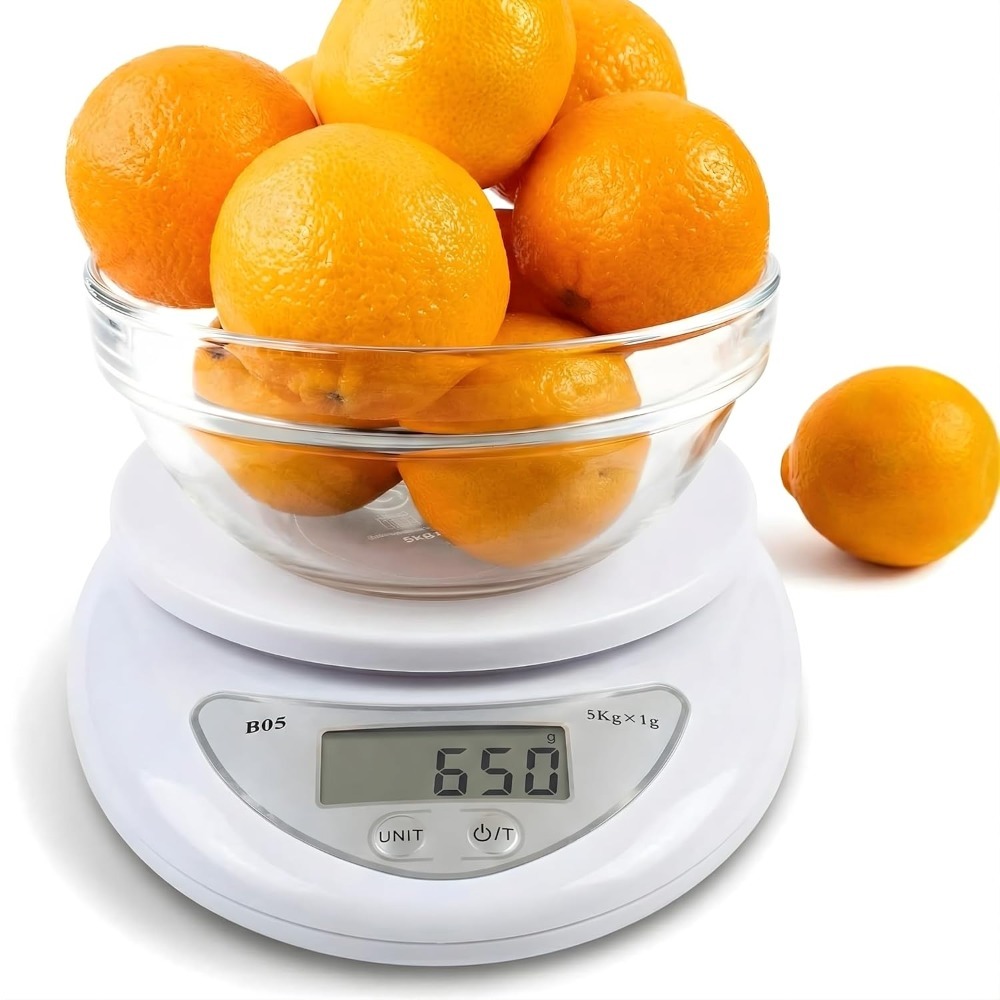 Kitchen Gadgets Electronic - Цифровые кухонные весы 5 кг, многофункциональные