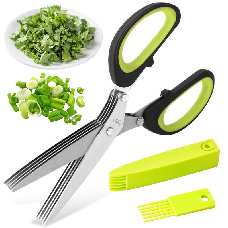 Herb Scissors 5 Blade - Многослойные ножницы, кухонные ножницы, 5-лезвийный резак