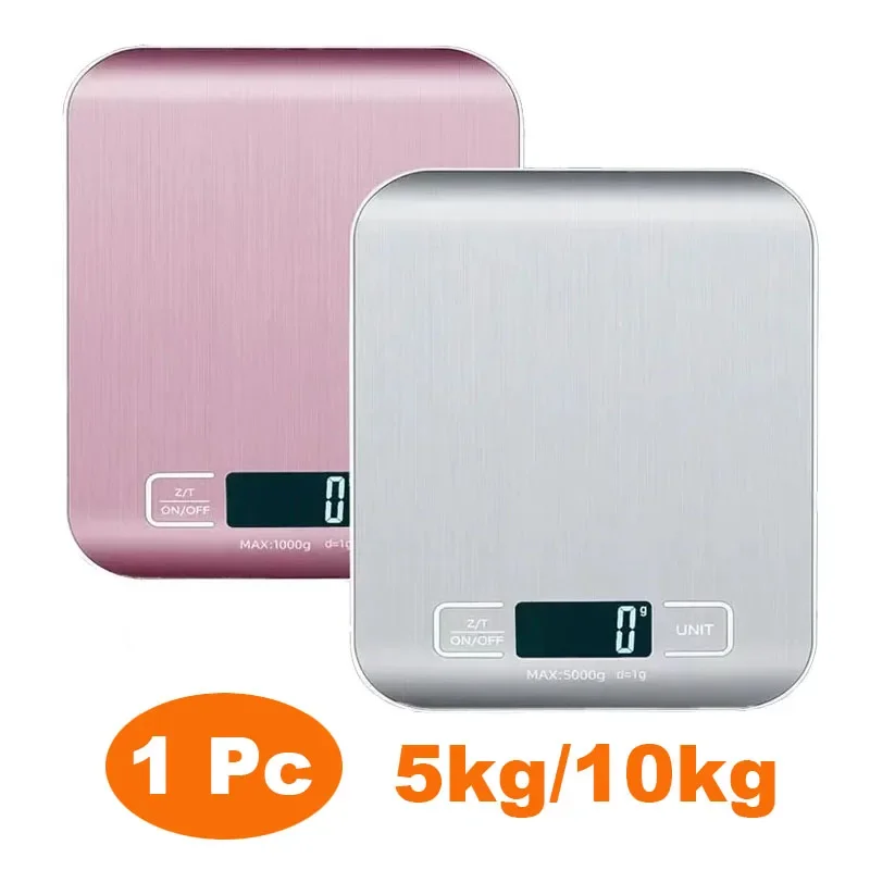 Kitchen Gadgets Electronic - Перезаряжаемые кухонные весы с ЖК-дисплеем, 5