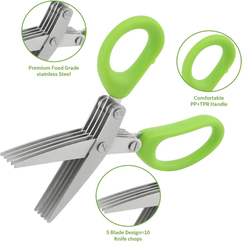 Ножницы для трав с 5 лезвиями  – обзор и цена Herb Scissors 5 Blade
