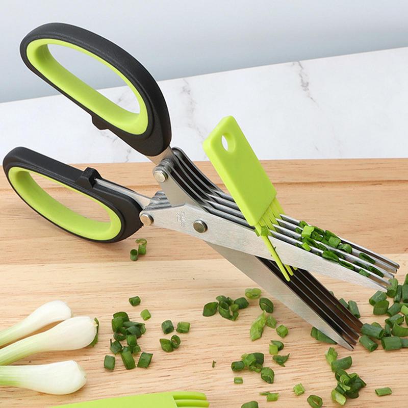 Многослойные ножницы, кухонные – обзор и цена Herb Scissors 5 Blade