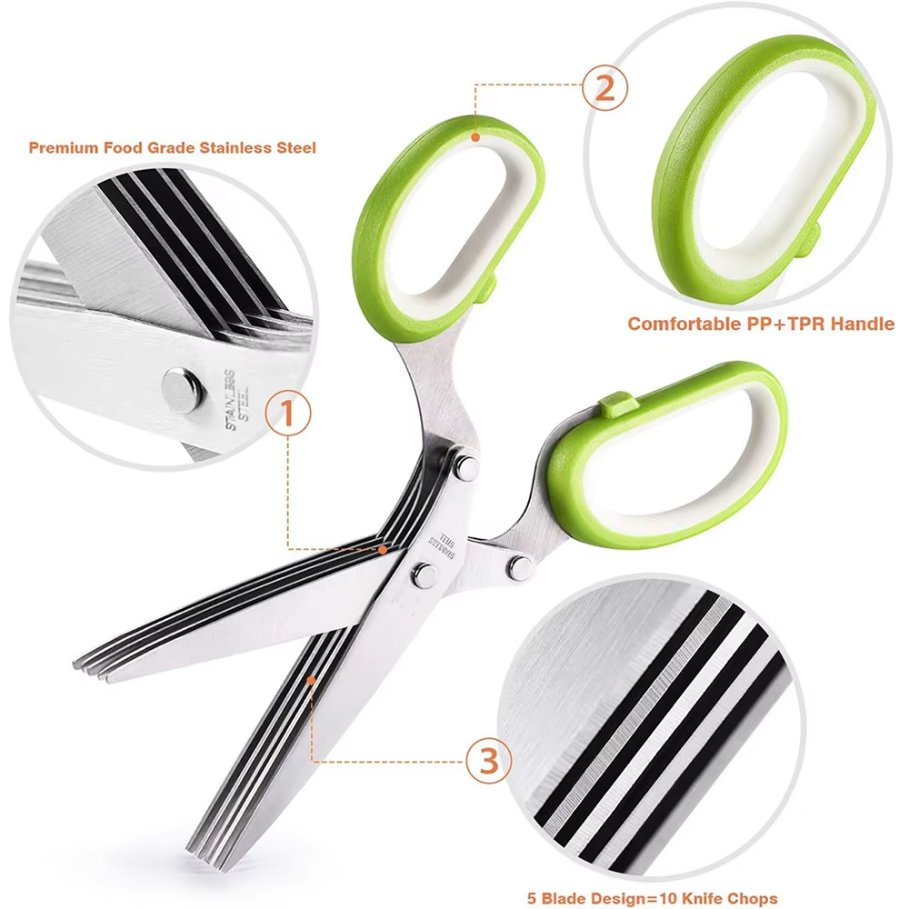 Травные ножницы из нержавеющей – обзор и цена Herb Scissors 5 Blade
